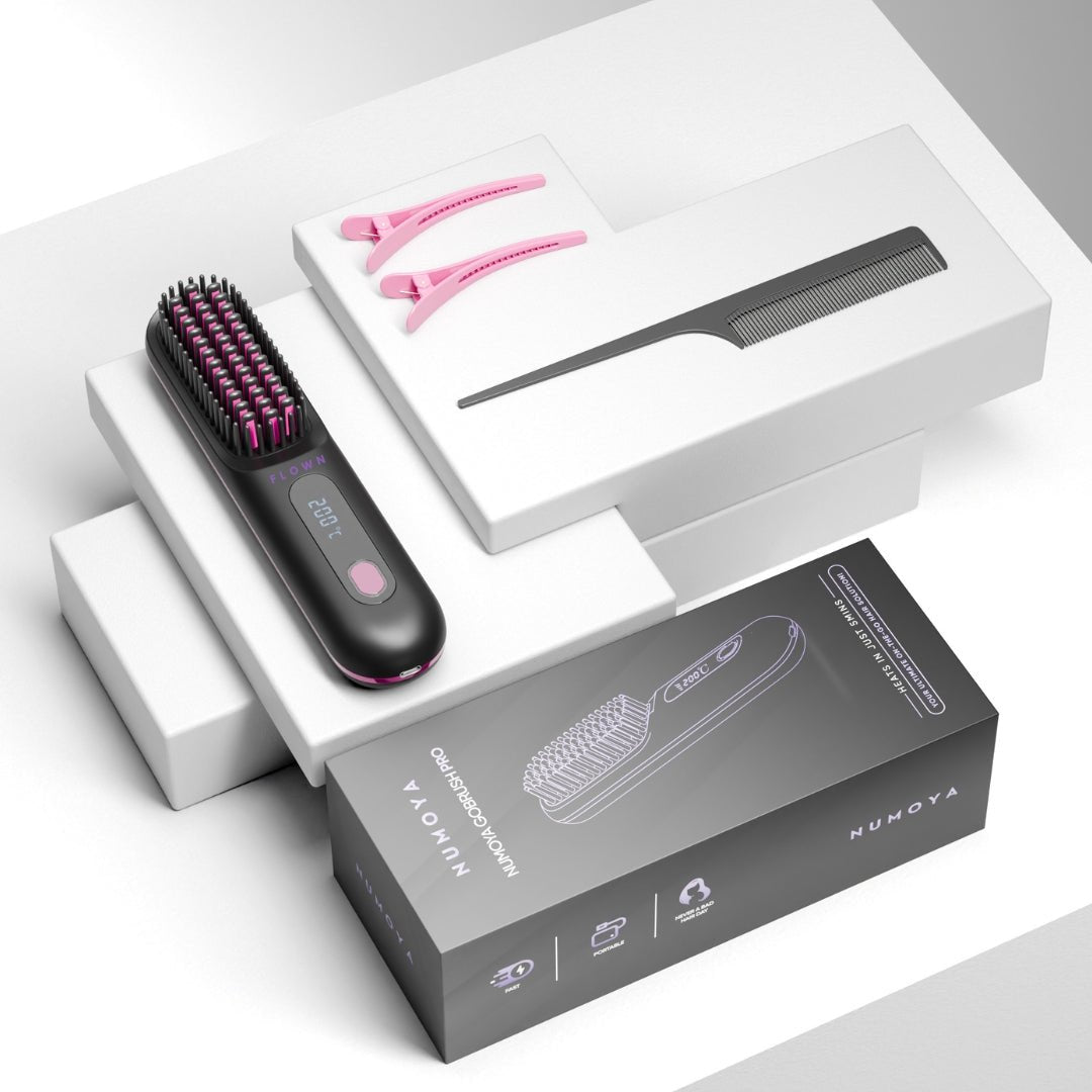 FLOWN formerly Numoya Portable Straightener Brush - GoBrush PRO