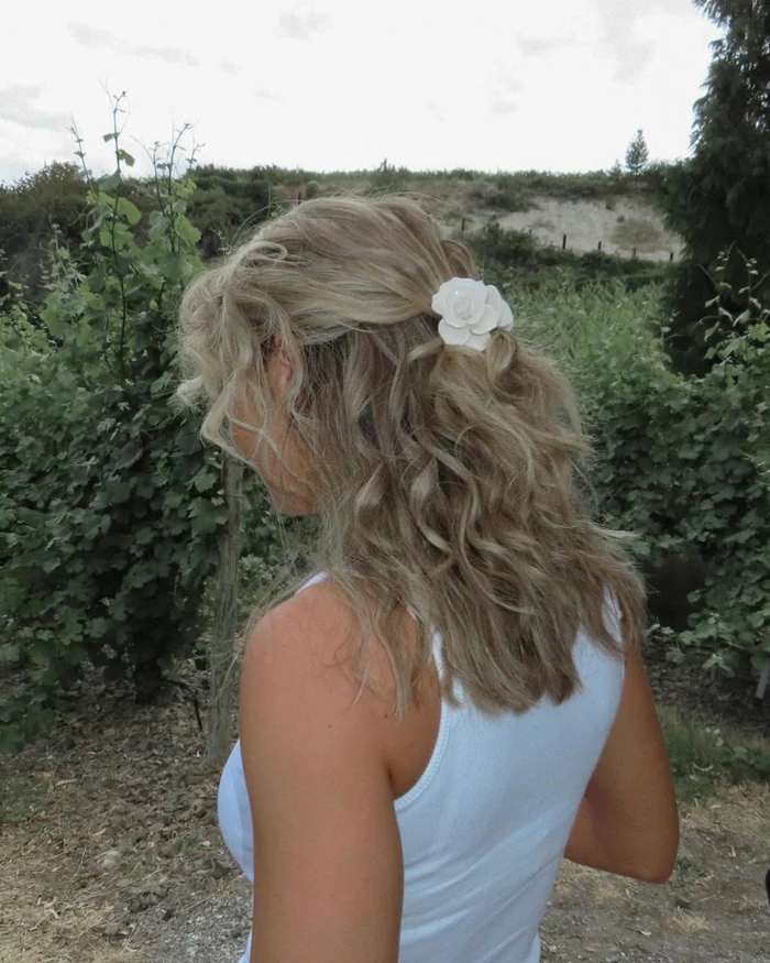 Elegant Eco-Friendly Rose Hair Clip With Durable Grip