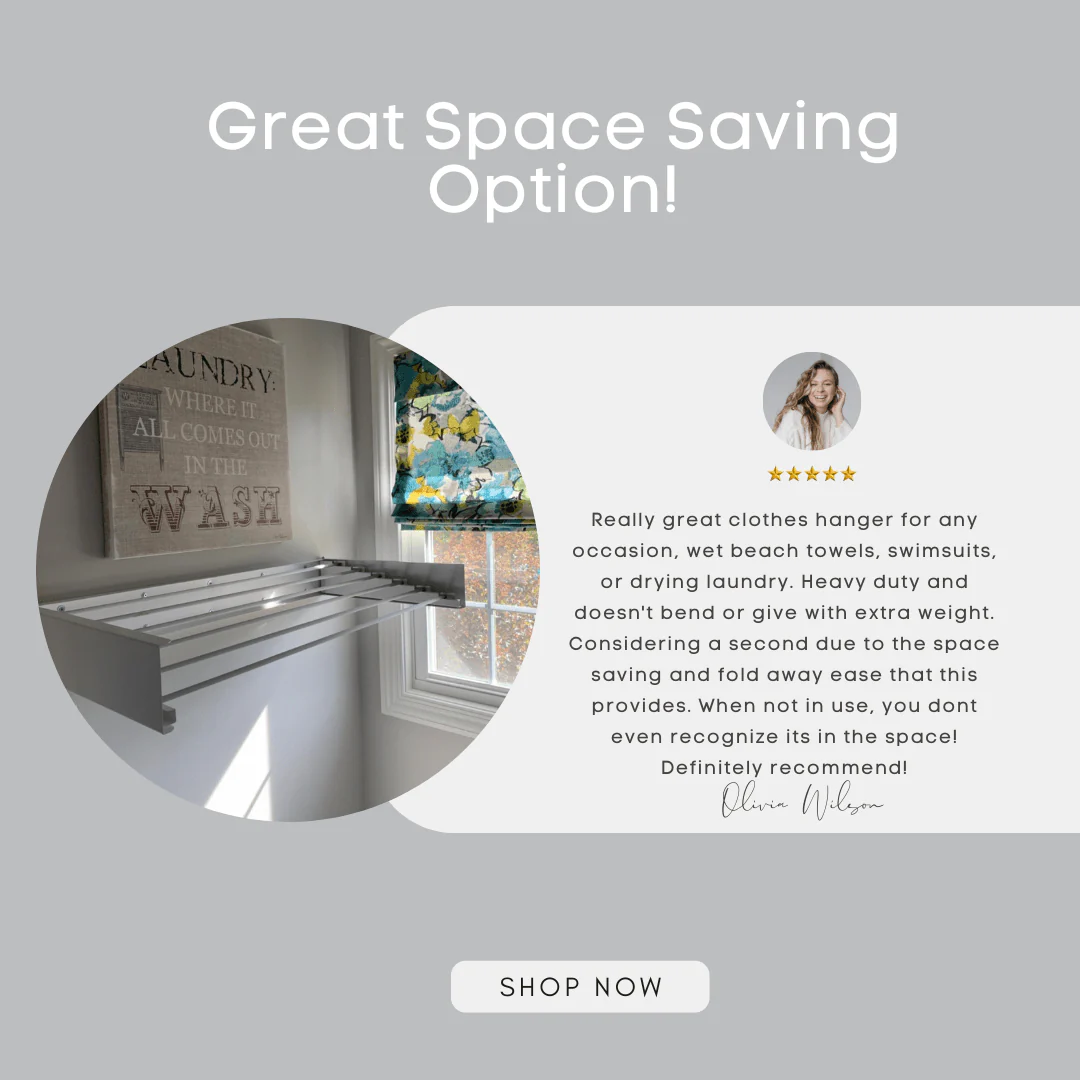 Compact Wall-Mounted Drying Rack