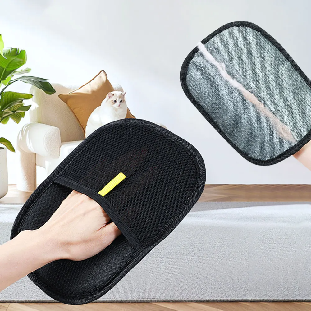 Efficient Double-Sided Pet Hair Removal Gloves