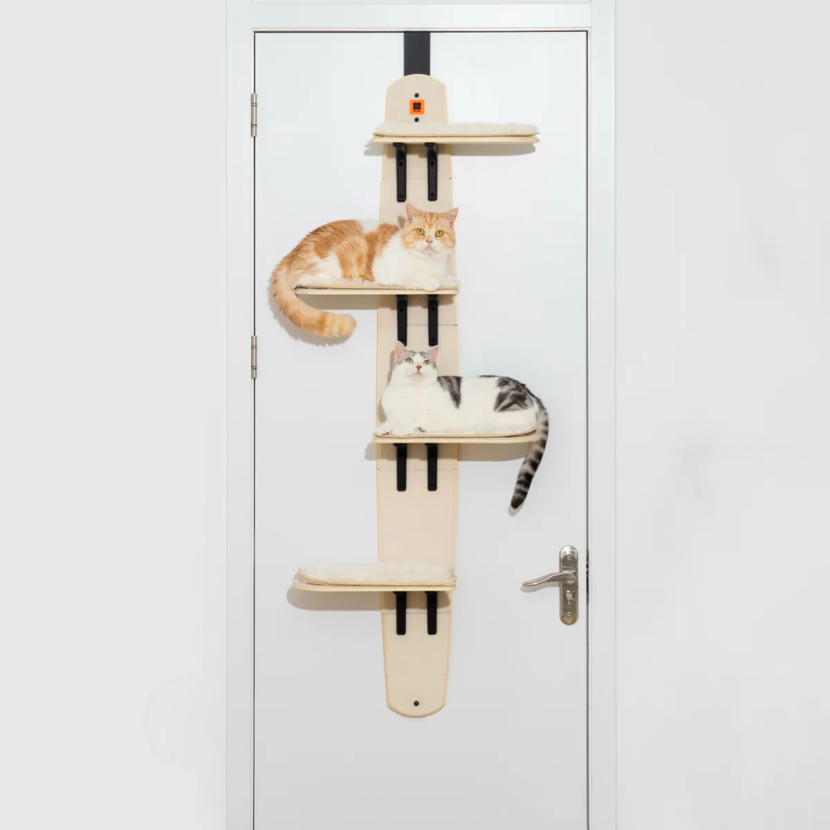 TallTrek Vertical Door-Mounted Cat Tree | Space-Saving Multi-Level Climber