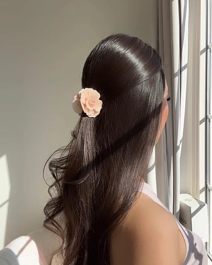 Elegant Eco-Friendly Rose Hair Clip With Durable Grip