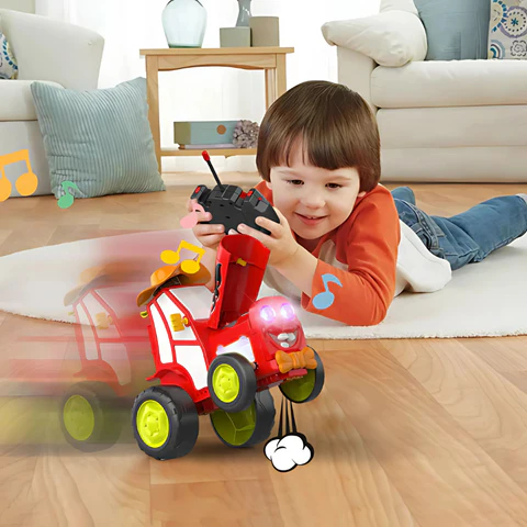 Remote-Controlled Acrobatic Stunt Car with Lights & Music