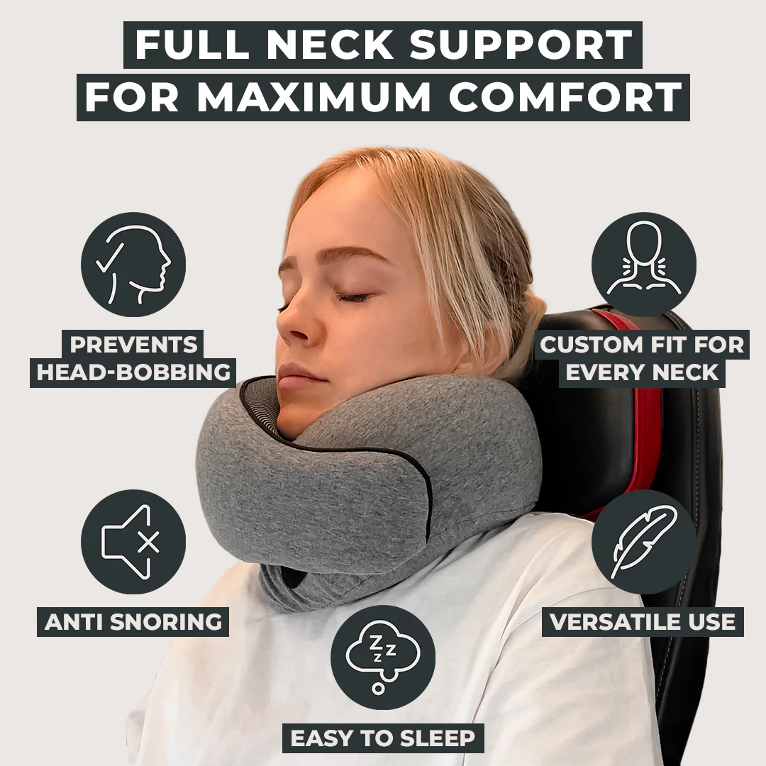 CozyRelief Travel Comfort Bundle | Neck Support & Light Blocking Gift Set