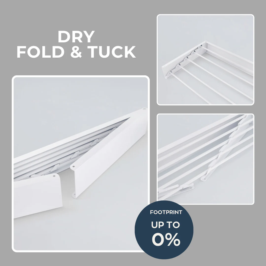 Compact Wall-Mounted Drying Rack