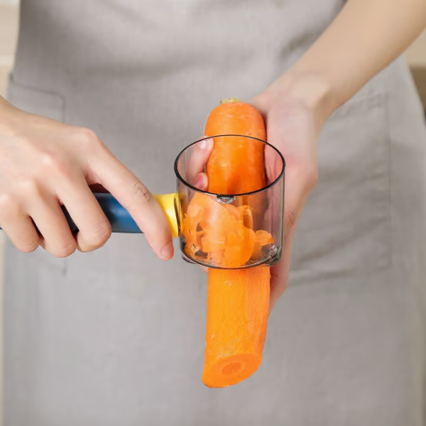 Efficient Multi-Function Peeler With Built-In Storage Box