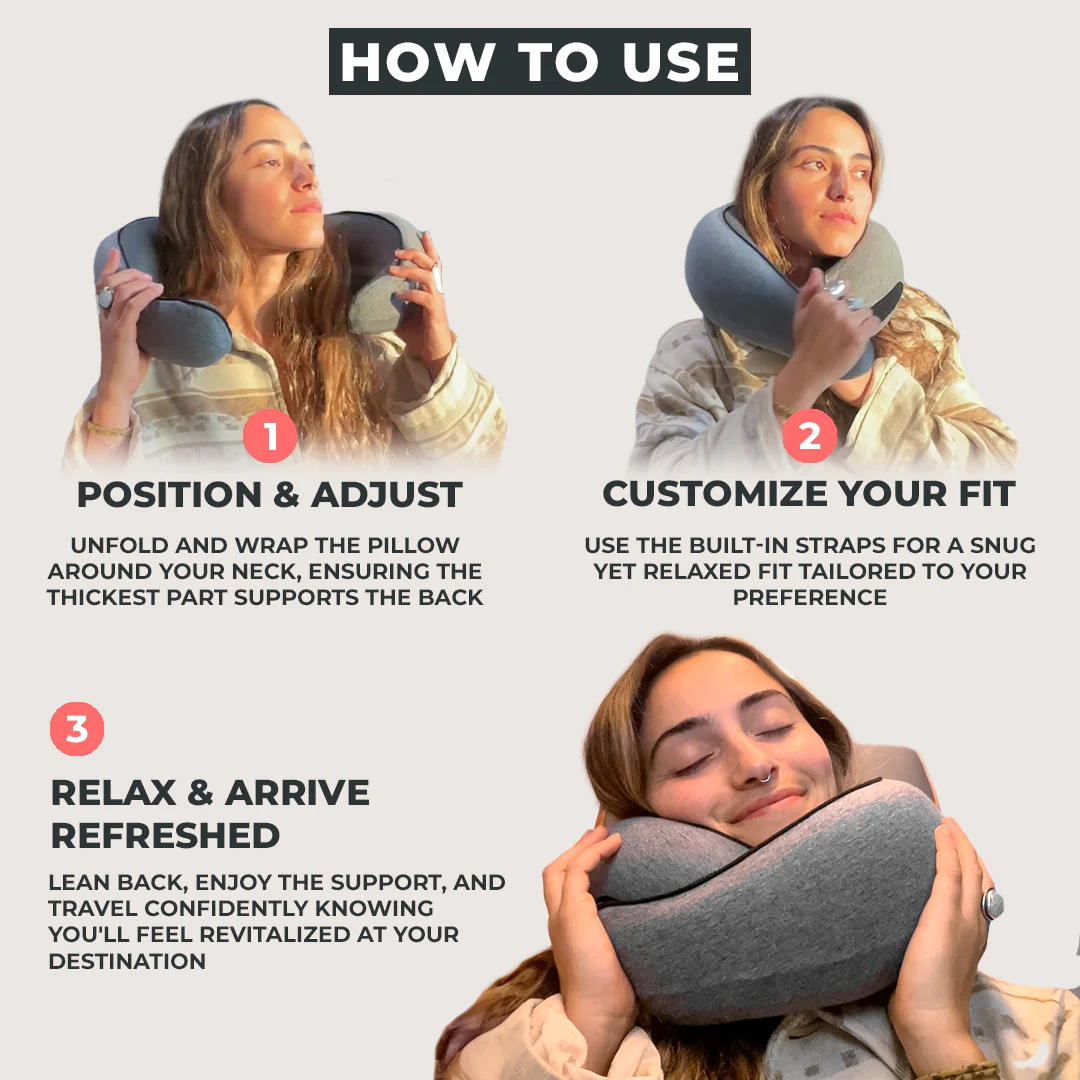 CozyRelief Travel Comfort Bundle | Neck Support & Light Blocking Gift Set