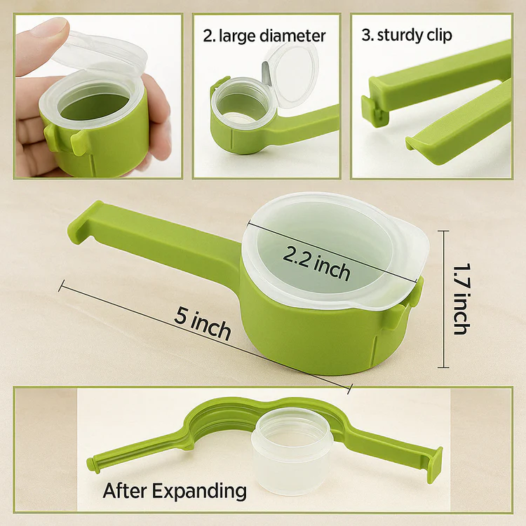 Convenient Airtight Spout Bag Clips (4-Pack)
