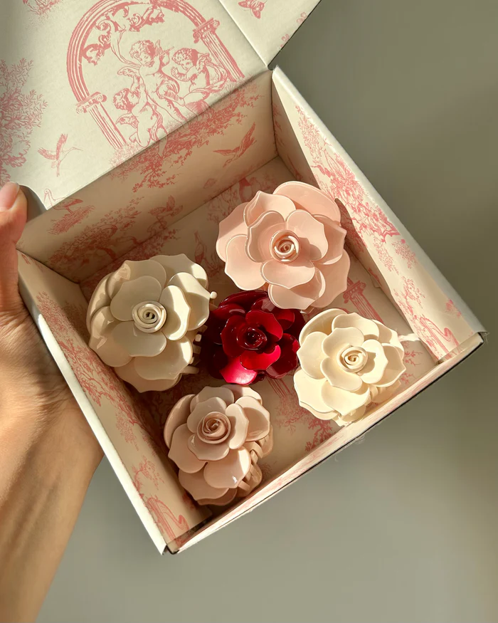 Elegant Eco-Friendly Rose Hair Clip With Durable Grip