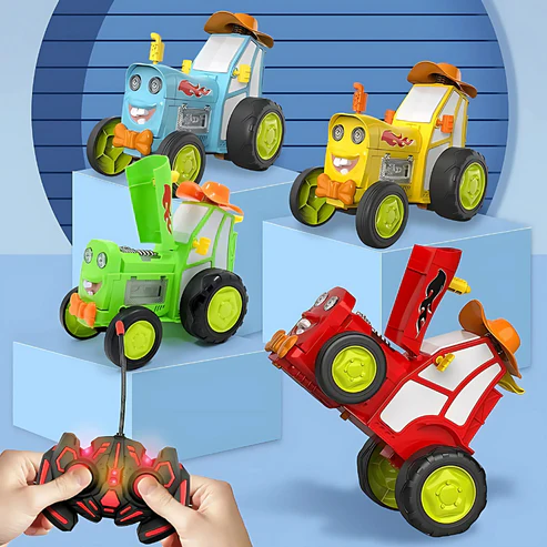 Remote-Controlled Acrobatic Stunt Car with Lights & Music