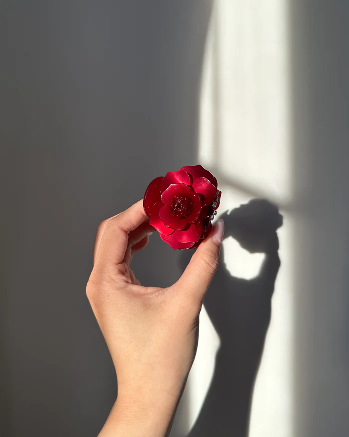 Elegant Eco-Friendly Rose Hair Clip With Durable Grip