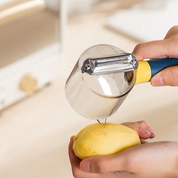 Efficient Multi-Function Peeler With Built-In Storage Box