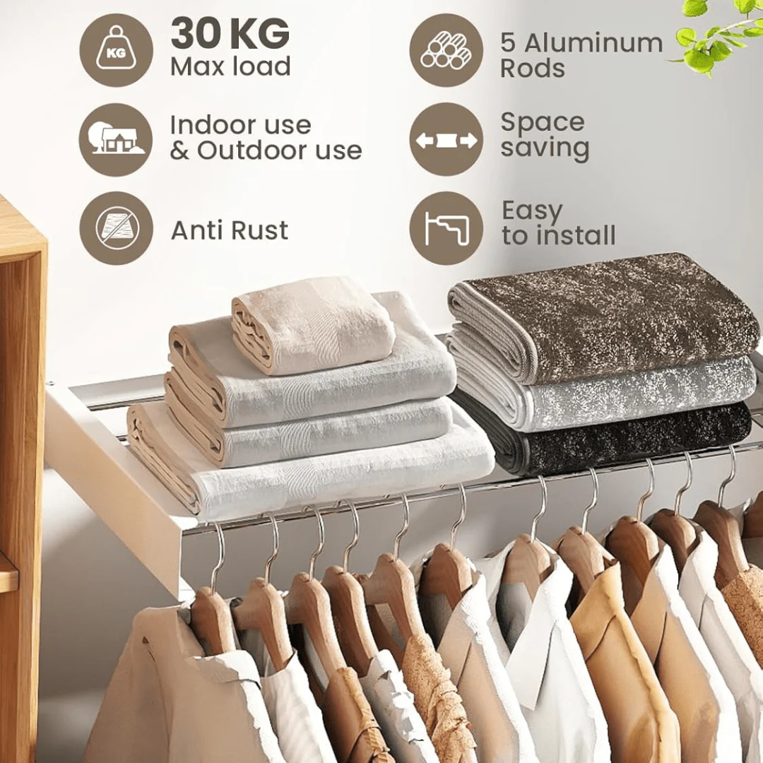 Compact Wall-Mounted Drying Rack