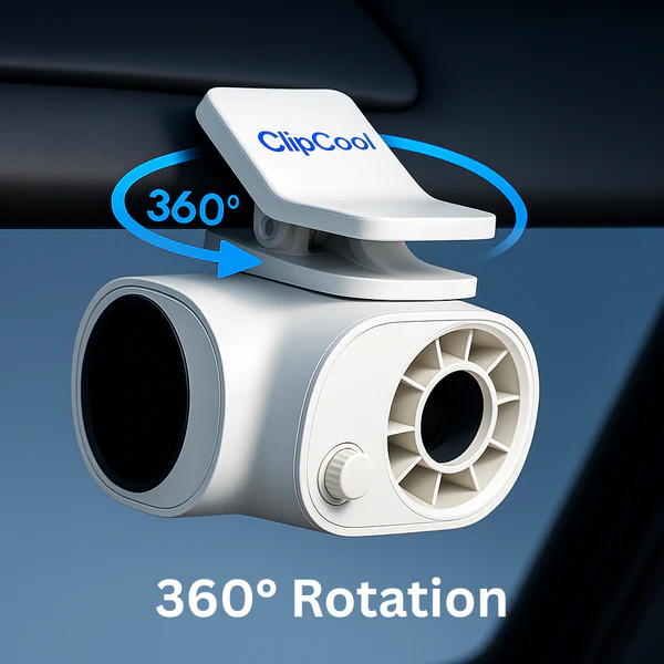 UltraCool Clip-On Car Fan | Portable Airflow Relief