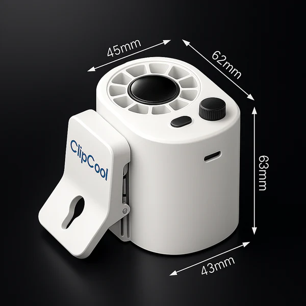 UltraCool Clip-On Car Fan | Portable Airflow Relief