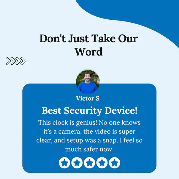 Discreet SafeView Surveillance Clock