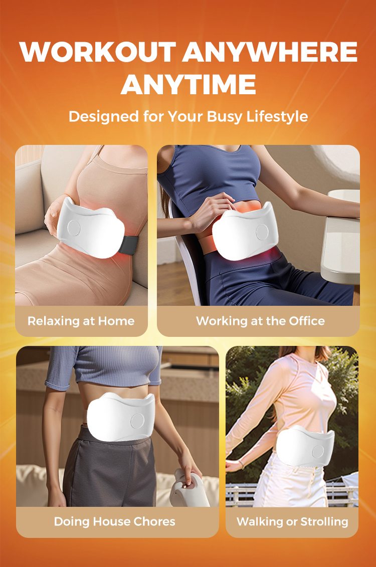Slimming Heated Abdominal Belt For Fat Burn & Bloating Relief