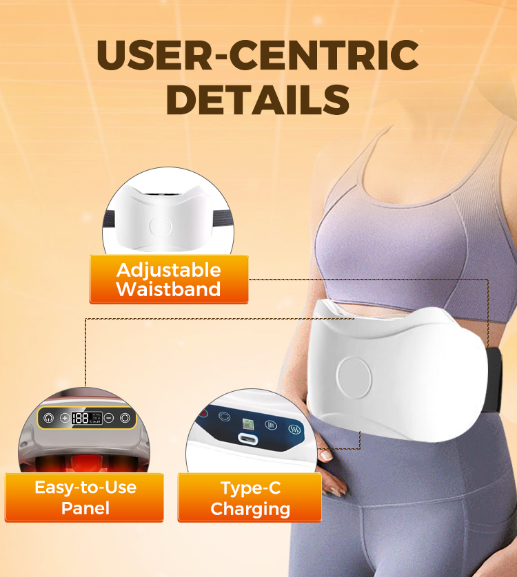 Slimming Heated Abdominal Belt For Fat Burn & Bloating Relief