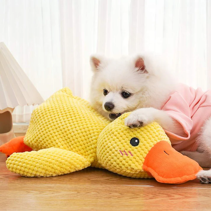 Soothing Plush Companion Duck Toy For Dogs