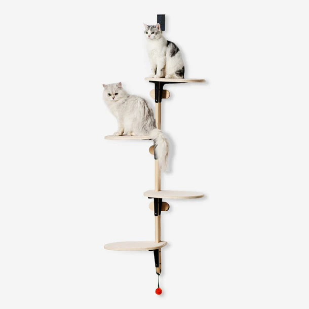 TallTrek Vertical Door-Mounted Cat Tree | Space-Saving Multi-Level Climber