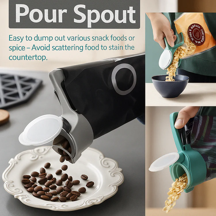 Convenient Airtight Spout Bag Clips (4-Pack)