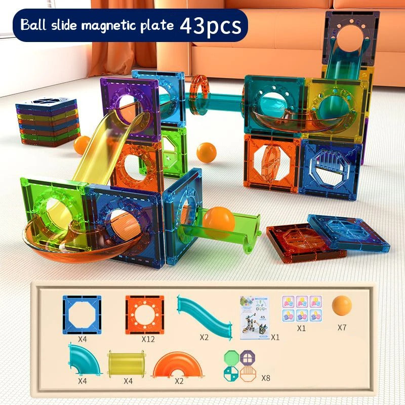 PARADIES MAGNETIC MARBLE RUN | CREATIVE BUILDING BLOCKS FOR KIDS