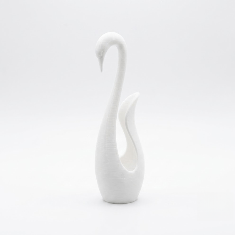 Plastic Abstract Swan Decorative Vase