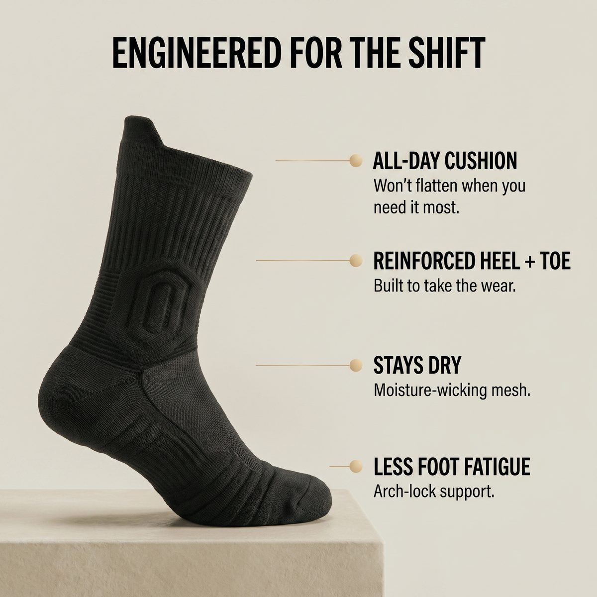 GroundGuard™ Work Socks