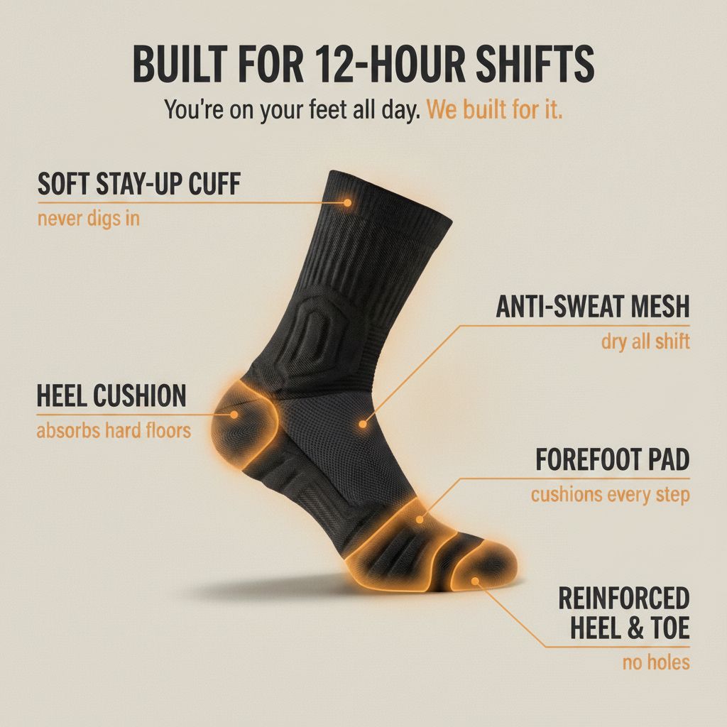 GroundGuard™ Work Socks