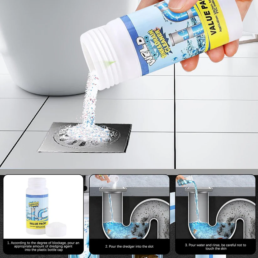 Powerful Drain Cleaning Powder