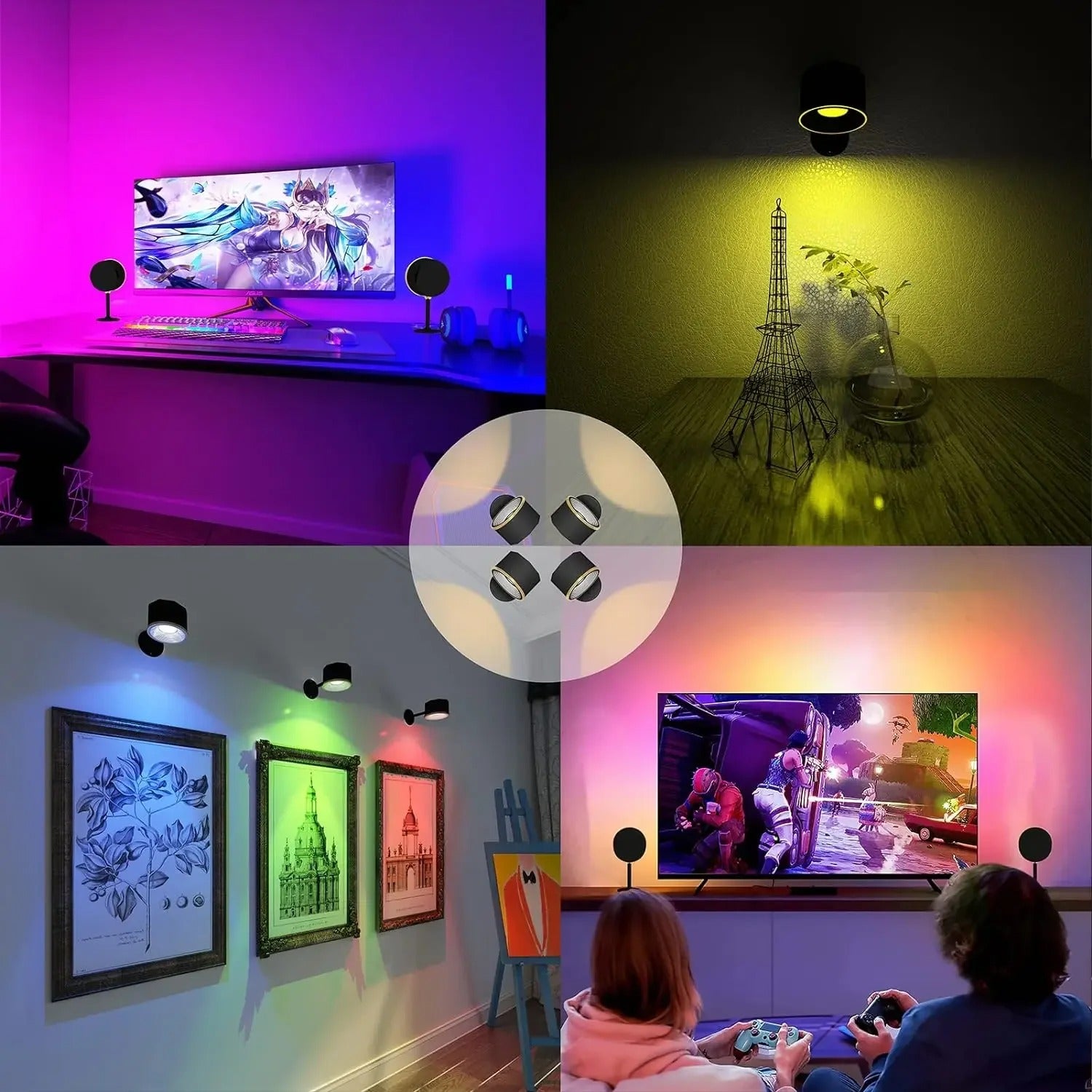 LED Wall Light Remote Sconces