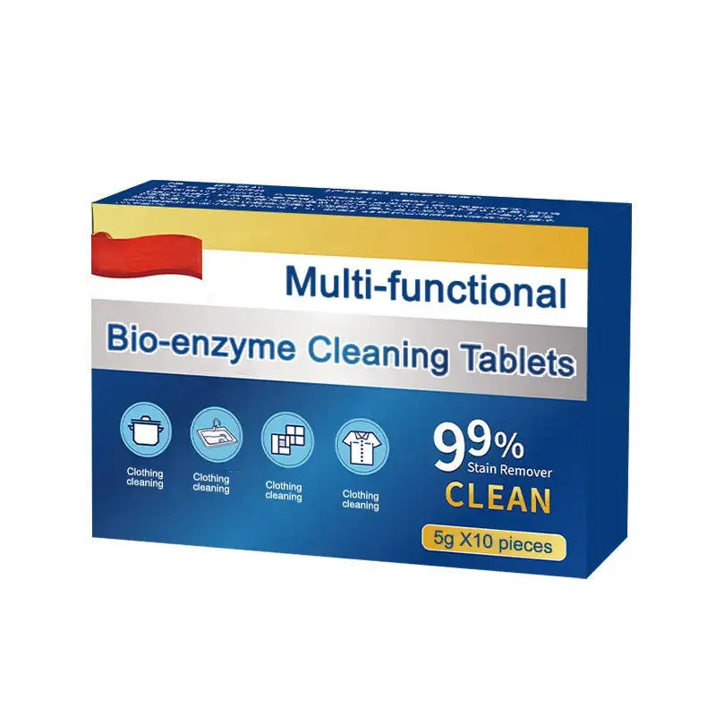 2 Box EcoClean Bio-Enzyme Cleaning Tablets β Powerful, Multi-Purpose Stain Remover