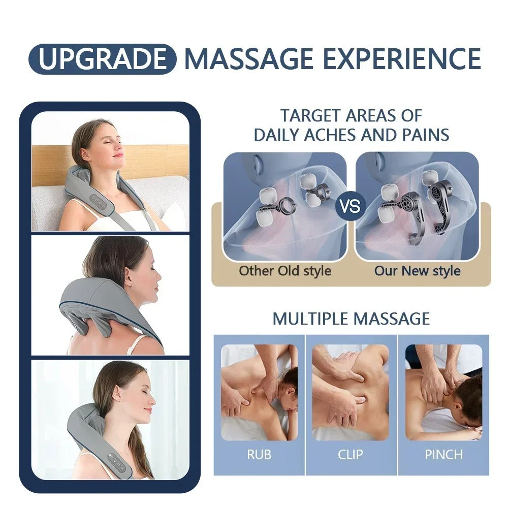 ZenSoothe | Therapeutic Neck & Shoulder Massager with Heat Therapy