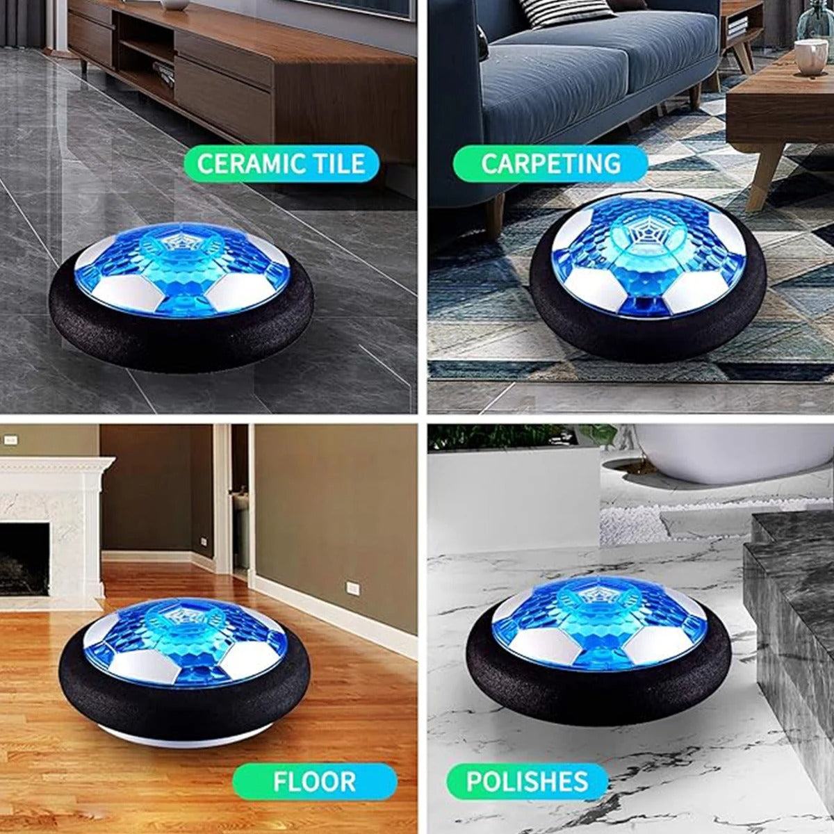 AirGlide LED Hover Soccer Ball | Indoor Fun for Kids