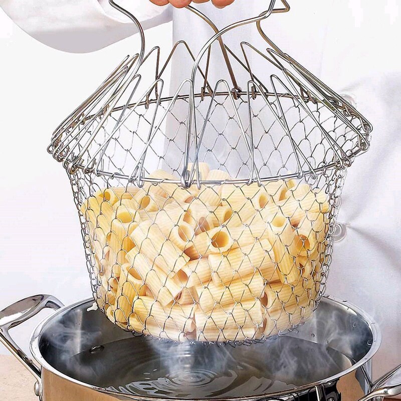Foldable Basket Frying Drainer