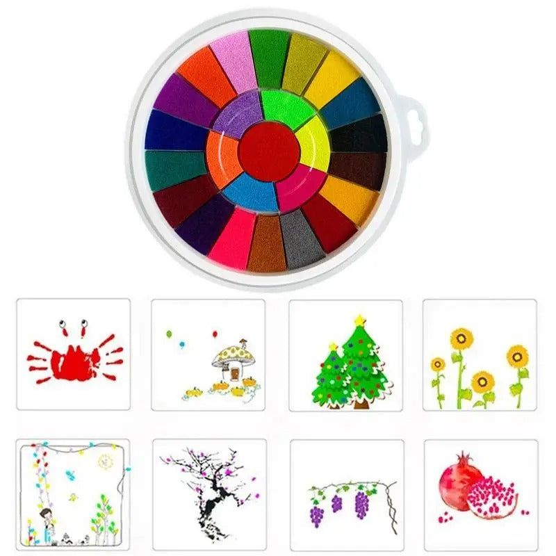 CreativeKids Mess-Free Finger Paint Set – Creative Fun for Kids