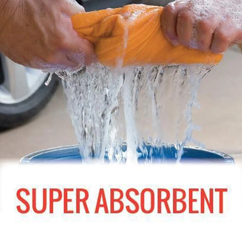 ULTRA-ABSORBENT MIRACLE CLEANING SHAMMY | MULTI-PURPOSE & REUSABLE