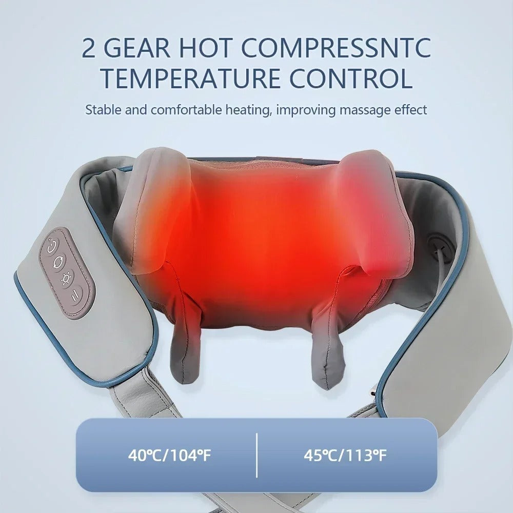ZenSoothe | Therapeutic Neck & Shoulder Massager with Heat Therapy