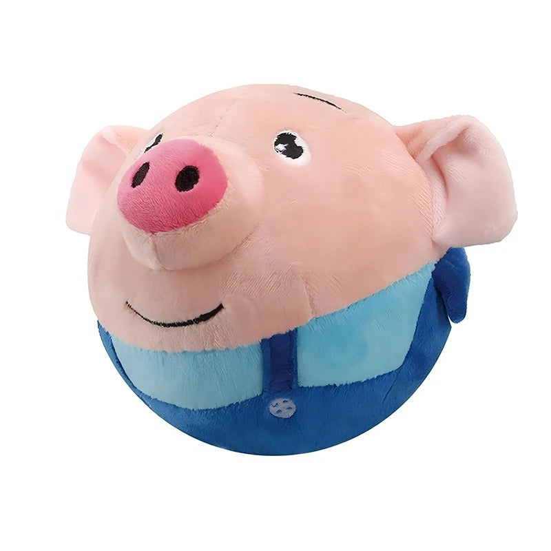 Fun & Interactive Bouncing Pig Dog Toy - Rechargeable, Motion-Activated Playtime