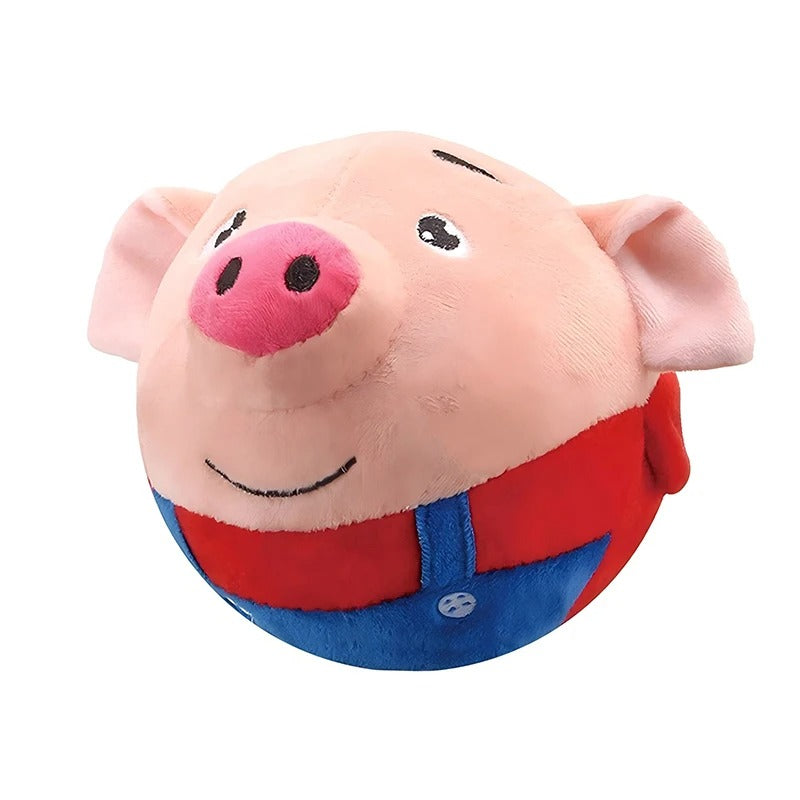 Fun & Interactive Bouncing Pig Dog Toy - Rechargeable, Motion-Activated Playtime