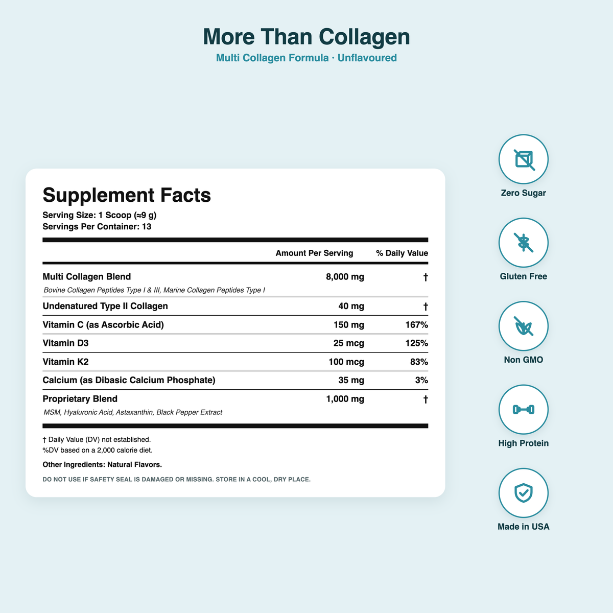 More Than Collagen: UC 2 + Type 1, 3 Collagen
