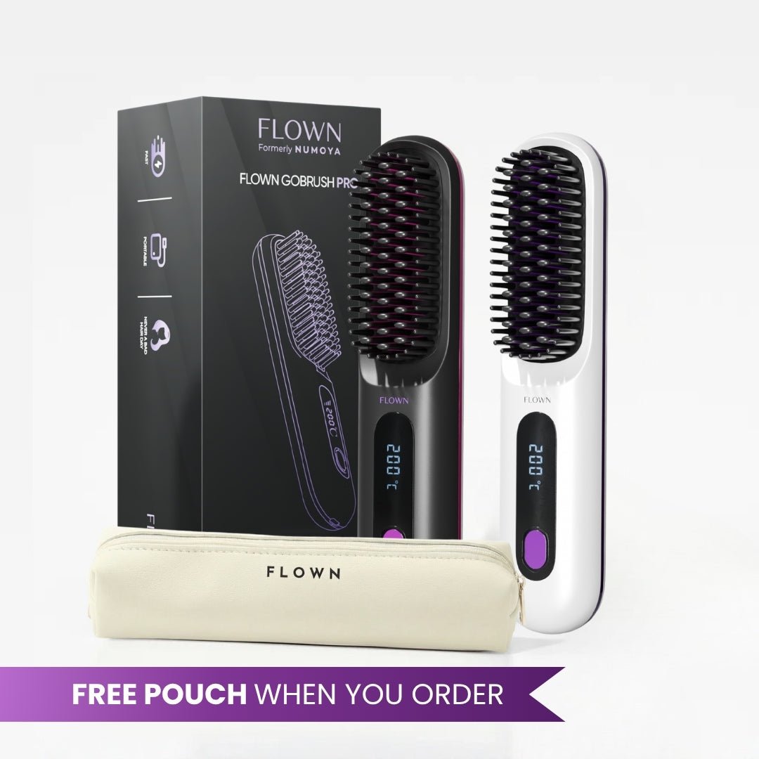 FLOWN formerly Numoya Portable Straightener Brush - GoBrush PRO