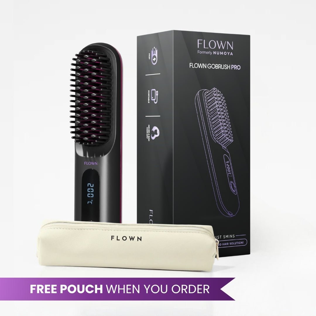FLOWN formerly Numoya Portable Straightener Brush - GoBrush PRO