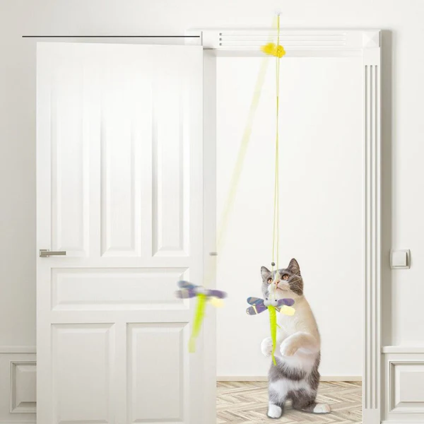 HANGING CAT TOY WITH BELL BALL | ENDLESS FUN & FITNESS