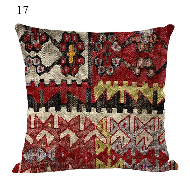 Ethnic Boho Mandala Print Linen Throw Pillow Case Sofa Cushion Cover Home Decor!