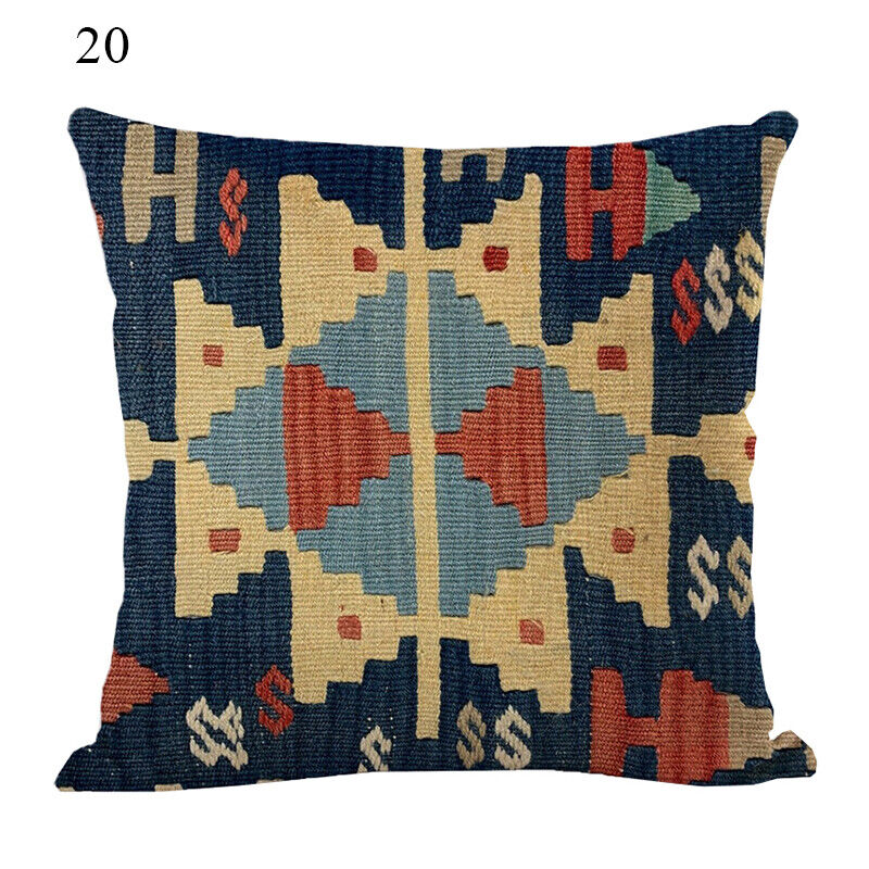 Ethnic Boho Mandala Print Linen Throw Pillow Case Sofa Cushion Cover Home Decor!