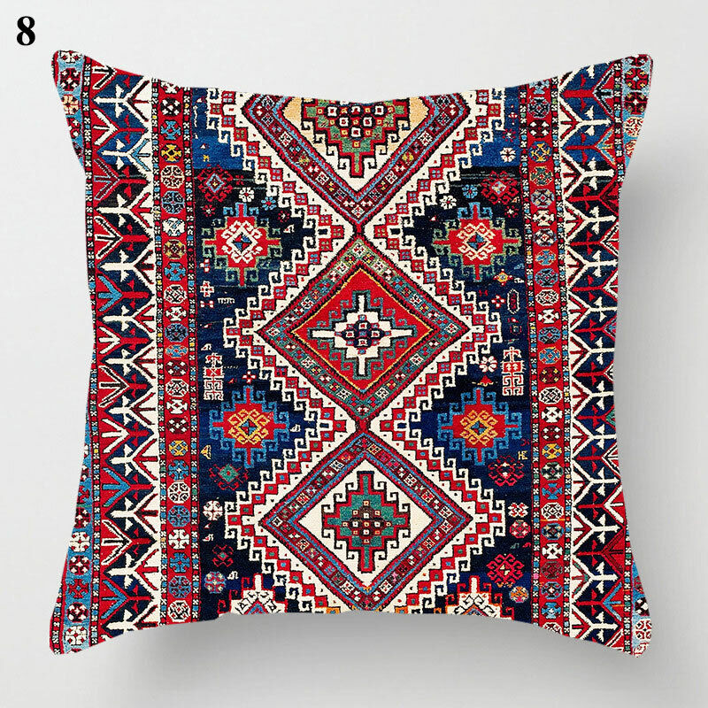 Ethnic Boho Mandala Print Linen Throw Pillow Case Sofa Cushion Cover Home Decor!