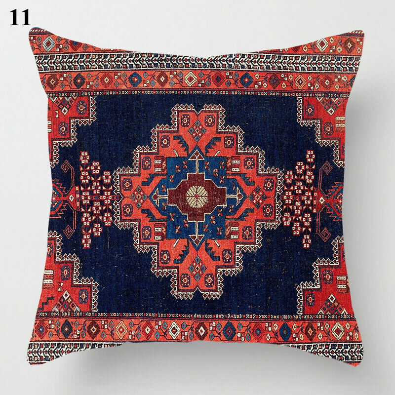 Ethnic Boho Mandala Print Linen Throw Pillow Case Sofa Cushion Cover Home Decor!