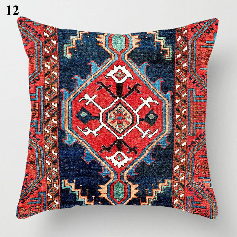Ethnic Boho Mandala Print Linen Throw Pillow Case Sofa Cushion Cover Home Decor!