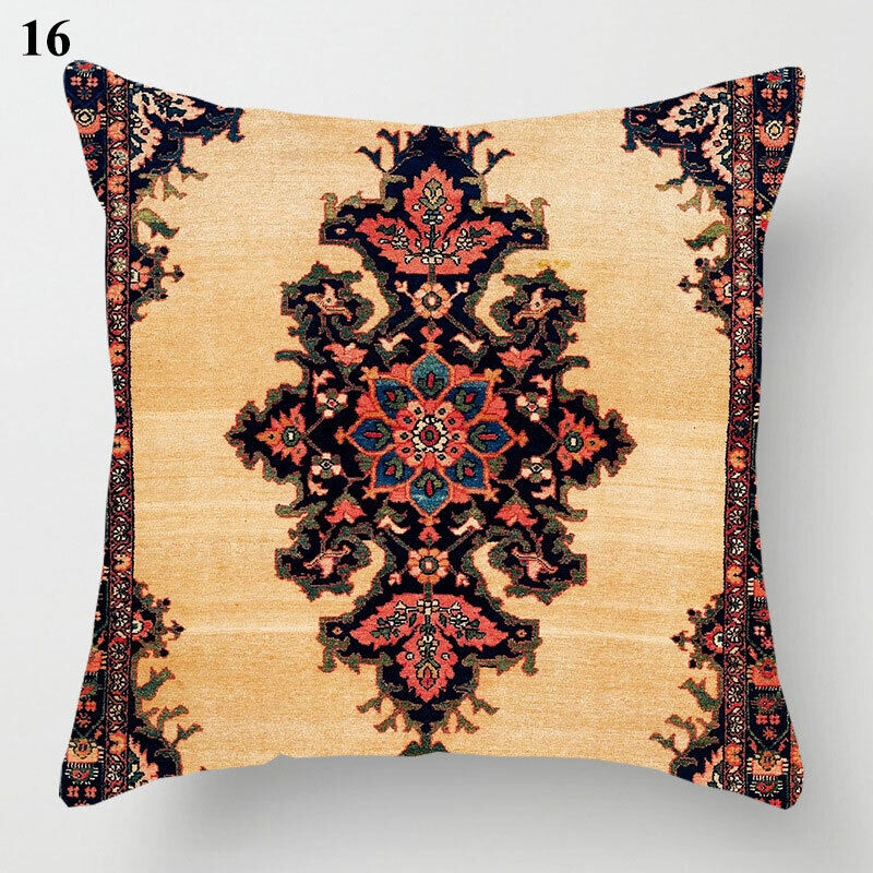 Ethnic Boho Mandala Print Linen Throw Pillow Case Sofa Cushion Cover Home Decor!